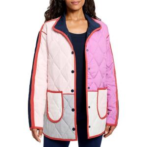 NIC+ZOE womens Mixed Up Reversible Coat(Pink Multi)
