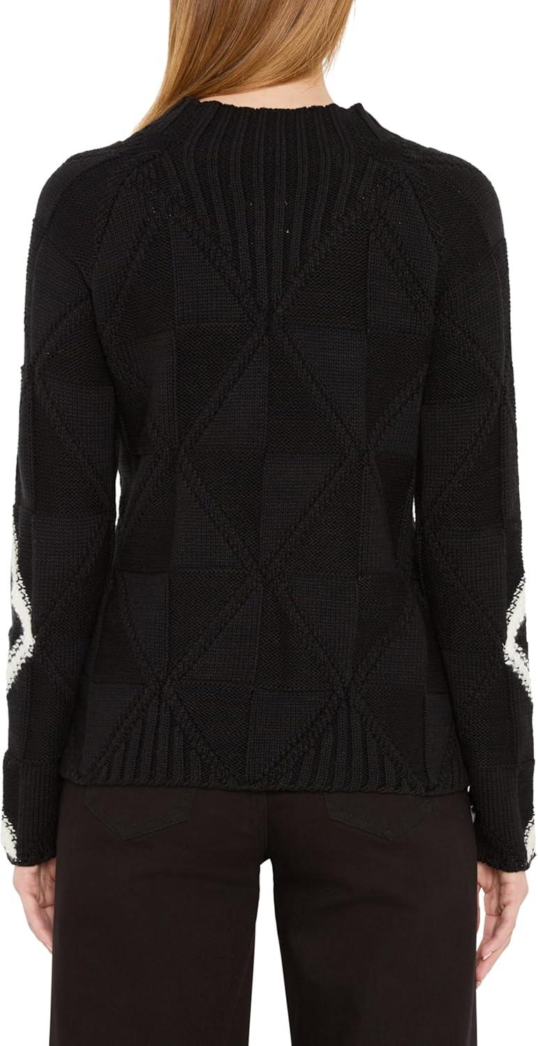 imageNICZoe Womens Dashing Diamonds SweaterBlack Multi