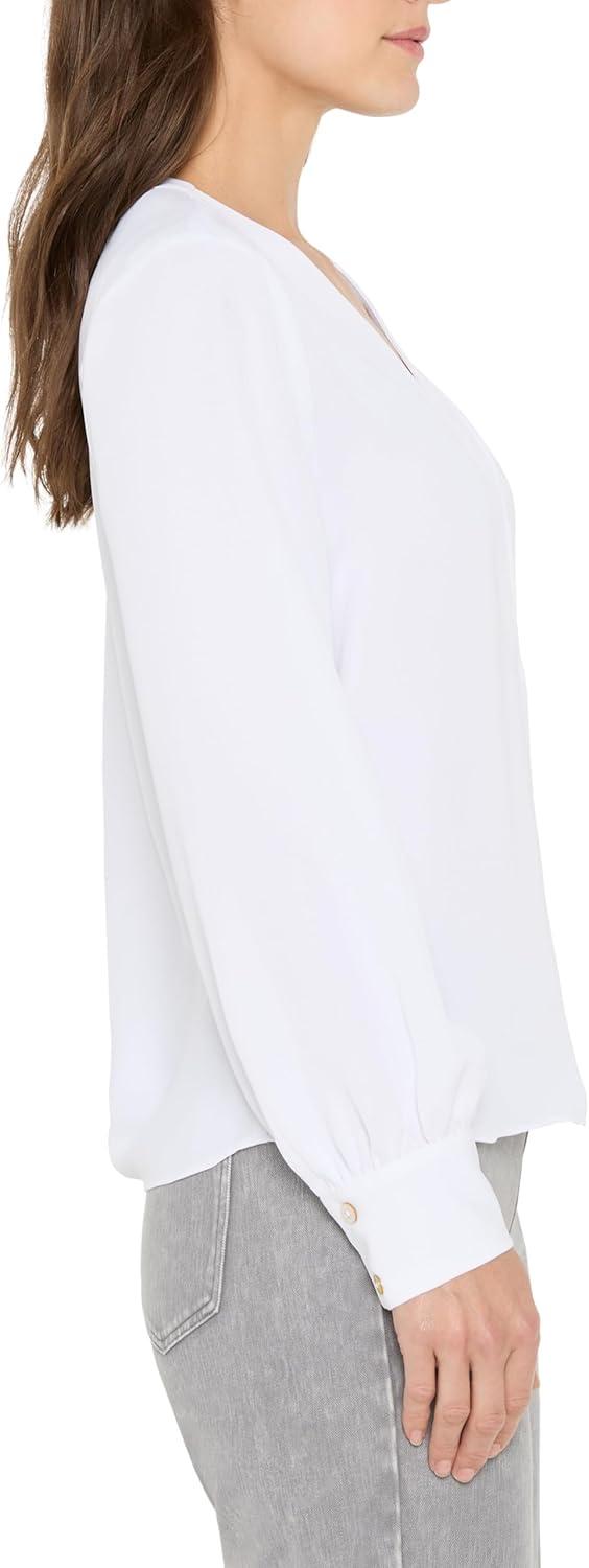 imageNICZoe Womens Downtown VNeck TopPaper White