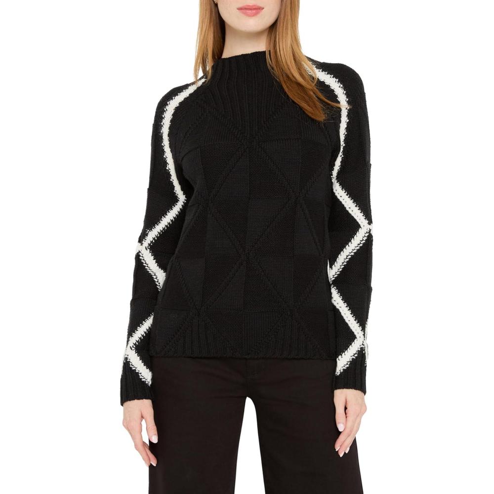 imageNICZoe Womens Dashing Diamonds SweaterBlack Multi