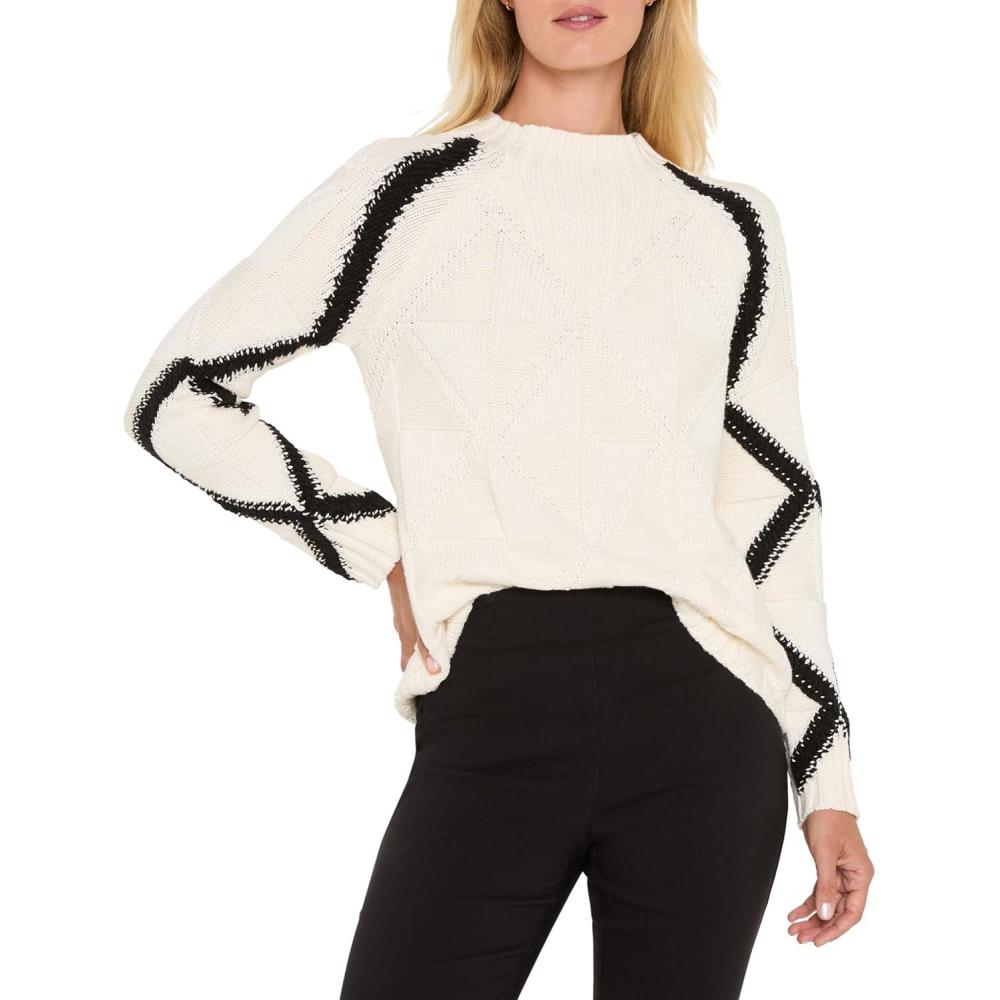 imageNICZoe Womens Dashing Diamonds SweaterCream Multi