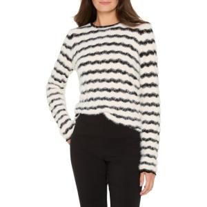 NIC+Zoe Womens Cozy Waves Striped Sweater(Cream Multi)