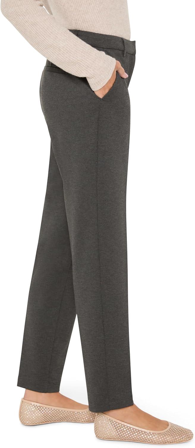 imageNICZoe Womens 28quot Ponte Knit TrouserCharcoal