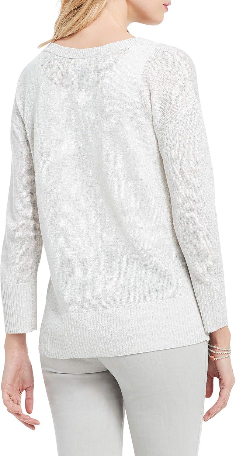 image:imageNICZoe Womens Subtle Shine SweaterWhite Mix