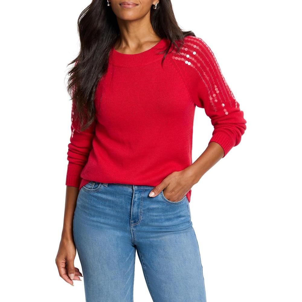 image:imageNICZoe Womens Subtle Shine SweaterAmaryllis