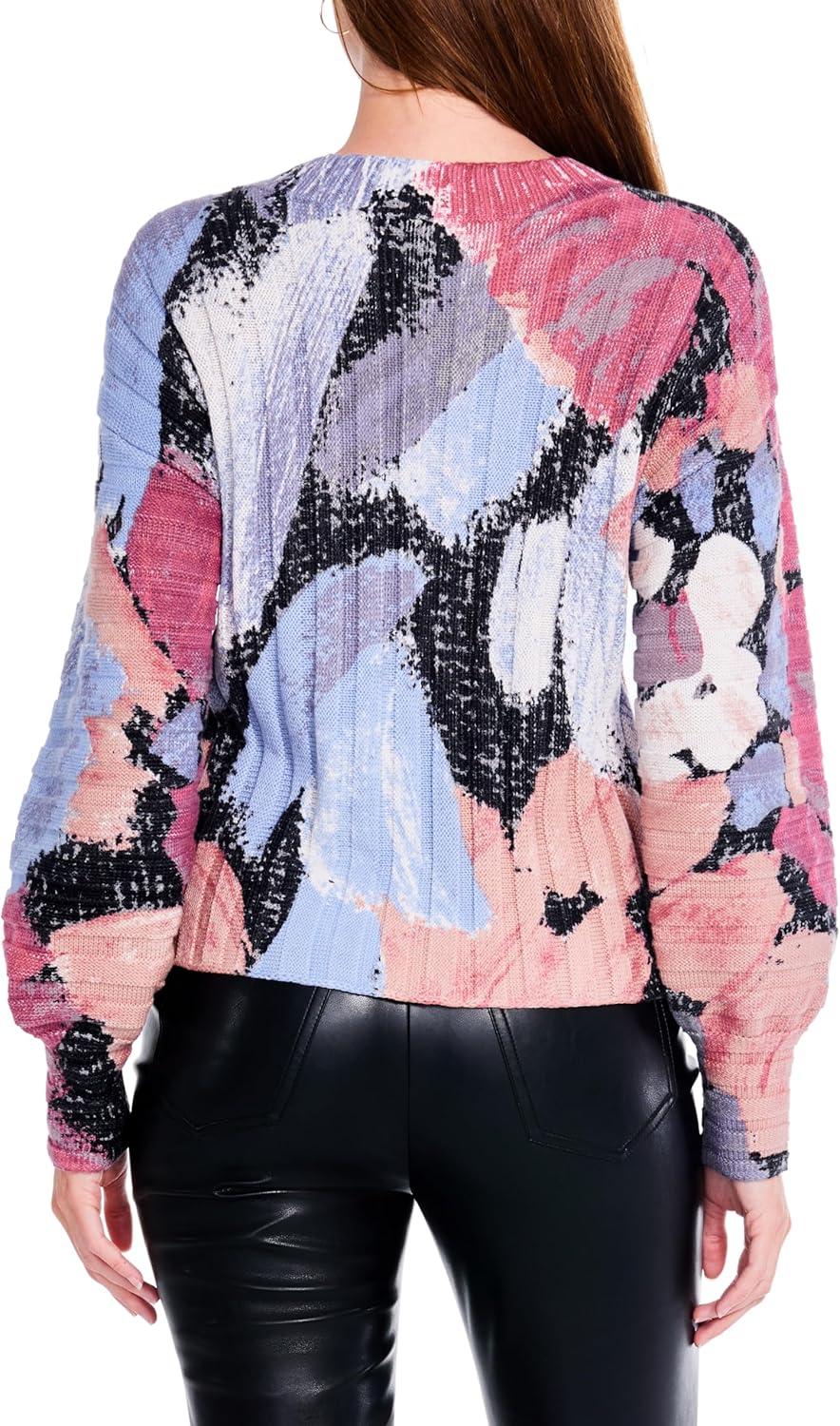 image:imageNICZOE Womens Autumn Bloom SweaterPink Multi