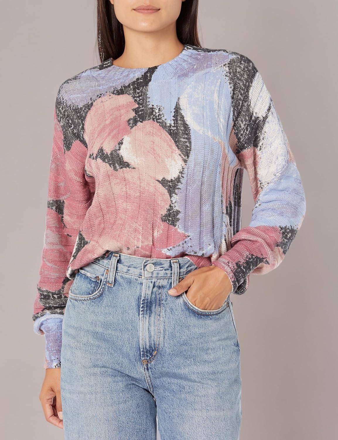 image:imageNICZOE Womens Autumn Bloom SweaterPink Multi