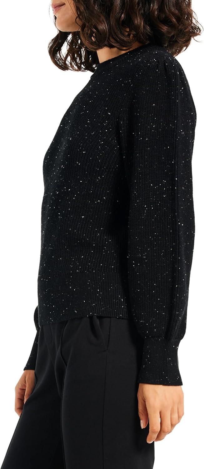 image:imageNICZOE Womens Cheerful Chill SweaterBlack Mix