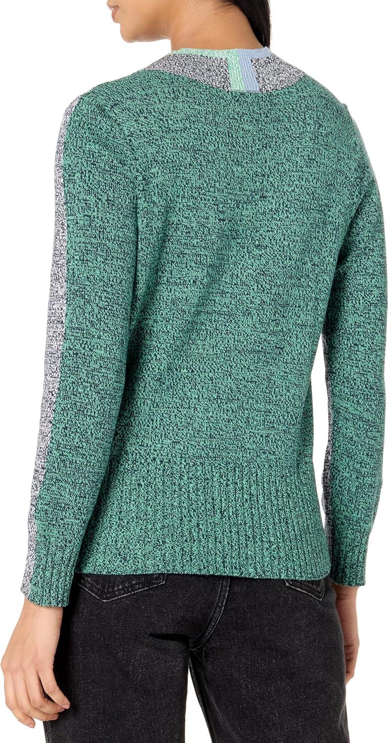 image:imageNICZOE Womens Color Block Mix SweaterBlue Multi
