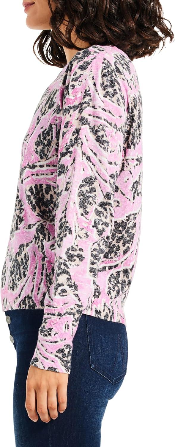 image:imageNICZOE Womens Petal Dot Femme Sleeve SweaterPink Multi