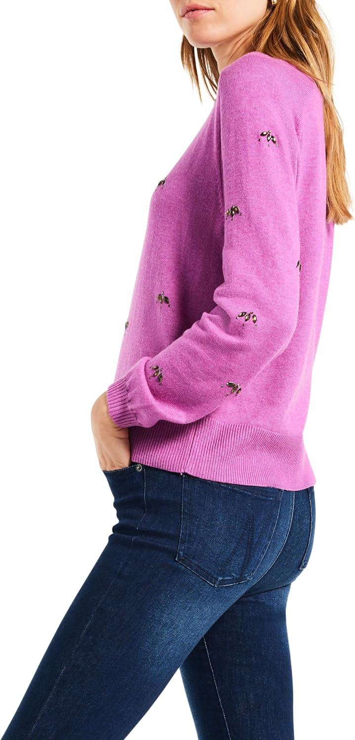 image:imageNICZOE womens Hidden Gems SweaterVivid Magenta