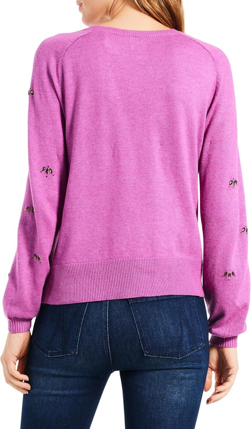 image:imageNICZOE womens Hidden Gems SweaterVivid Magenta