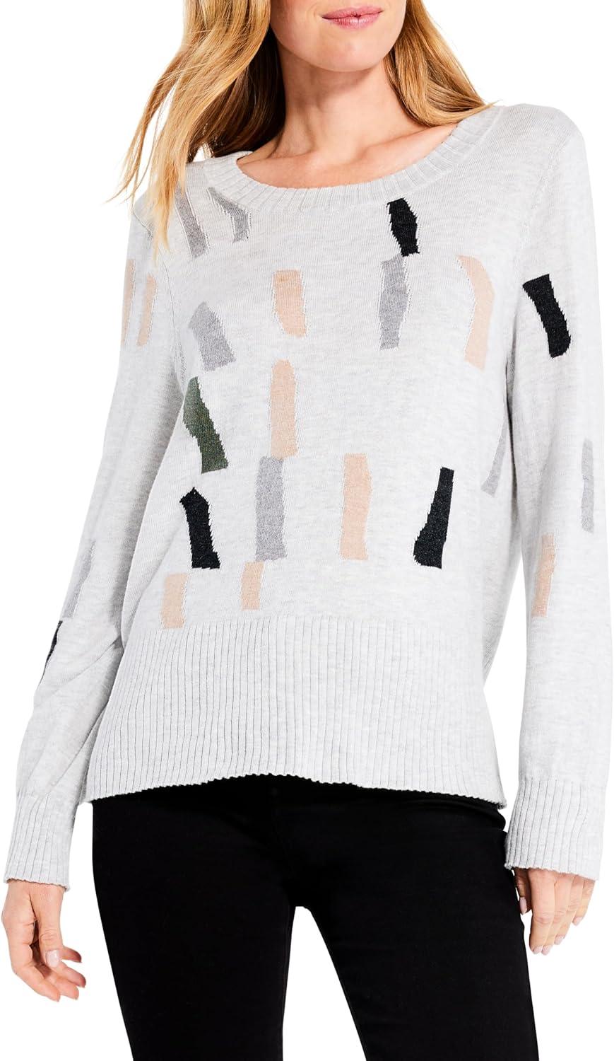 image:imageNICZoe Womens Falling Frost SweaterGrey Multi