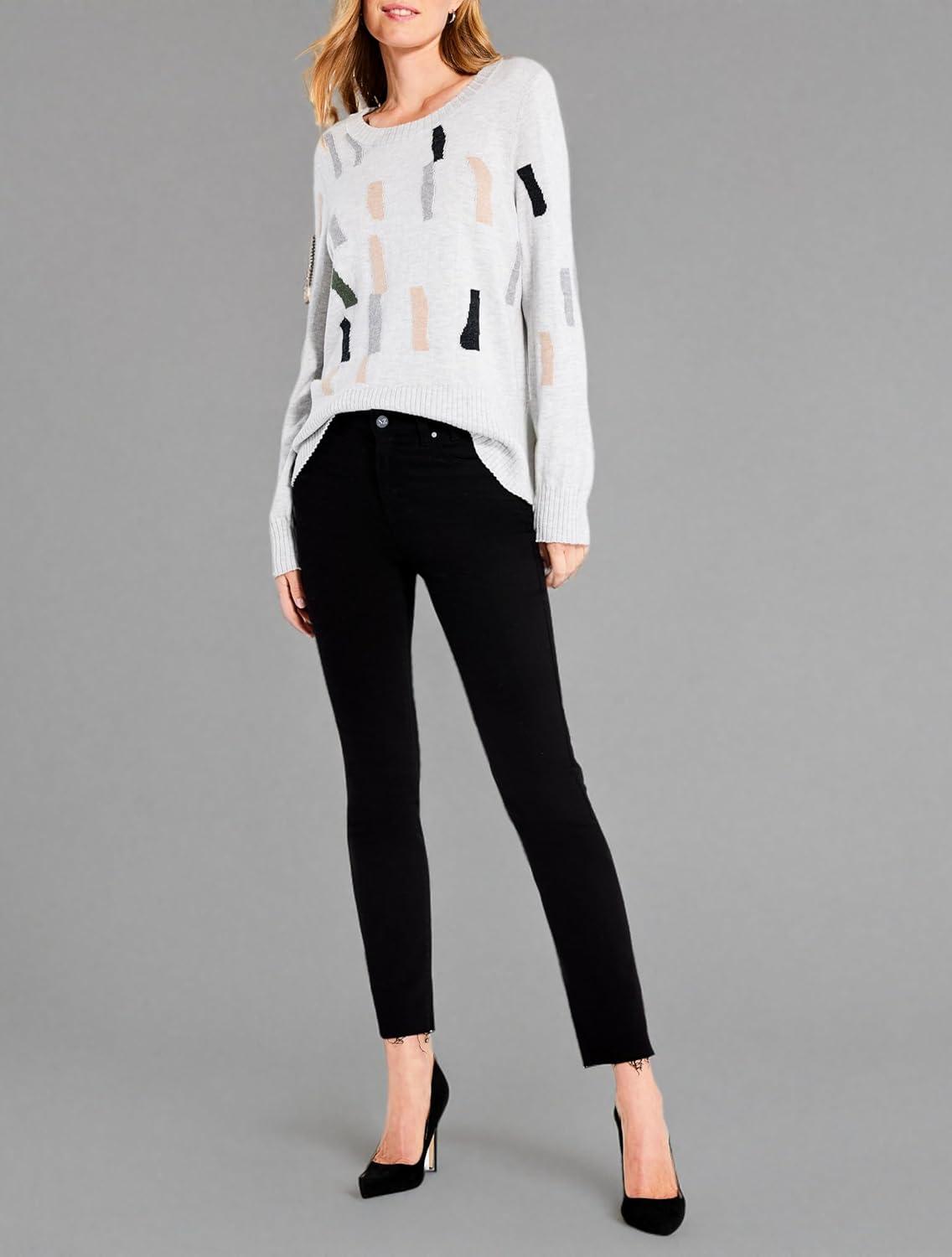 image:imageNICZoe Womens Falling Frost SweaterGrey Multi