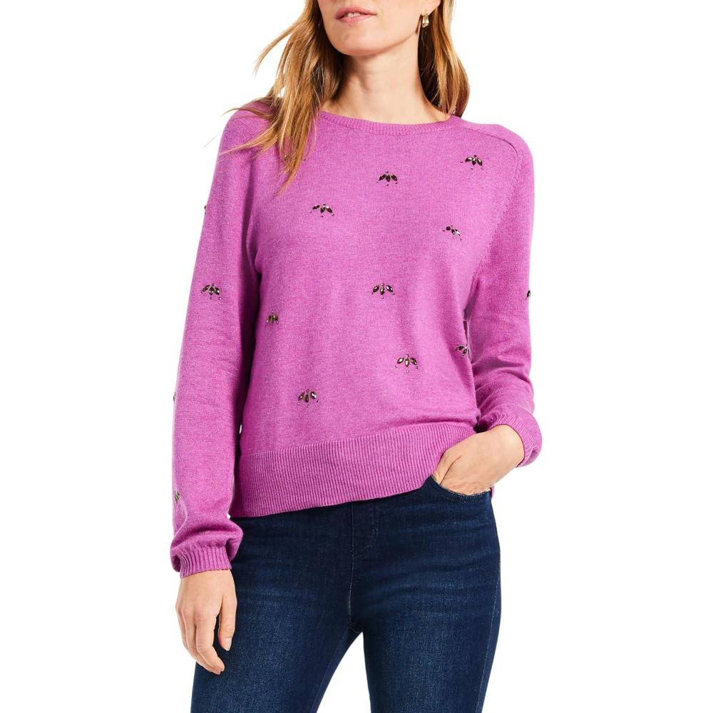 image:imageNICZOE womens Hidden Gems SweaterVivid Magenta