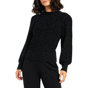 NIC+ZOE Women’s Cheerful Chill Sweater(Black Mix)