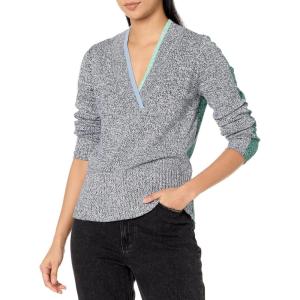 NIC+ZOE Women’s Color Block Mix Sweater(Blue Multi)