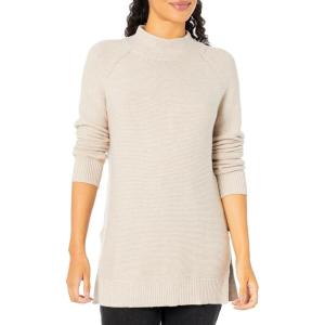 NIC+ZOE Women’s Cool Down Mock Sweater(Light Pebble)