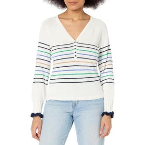 NIC+ZOE Women’s Maritime Stripe Sweater(Cream Multi)