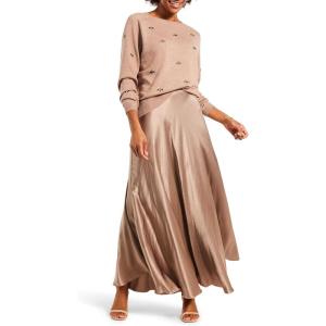 NIC+ZOE womens Hidden Gems Sweater(Macaroon)