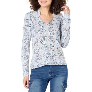 NIC+Zoe Womens Blue Reef Sweater(Blue Multi)