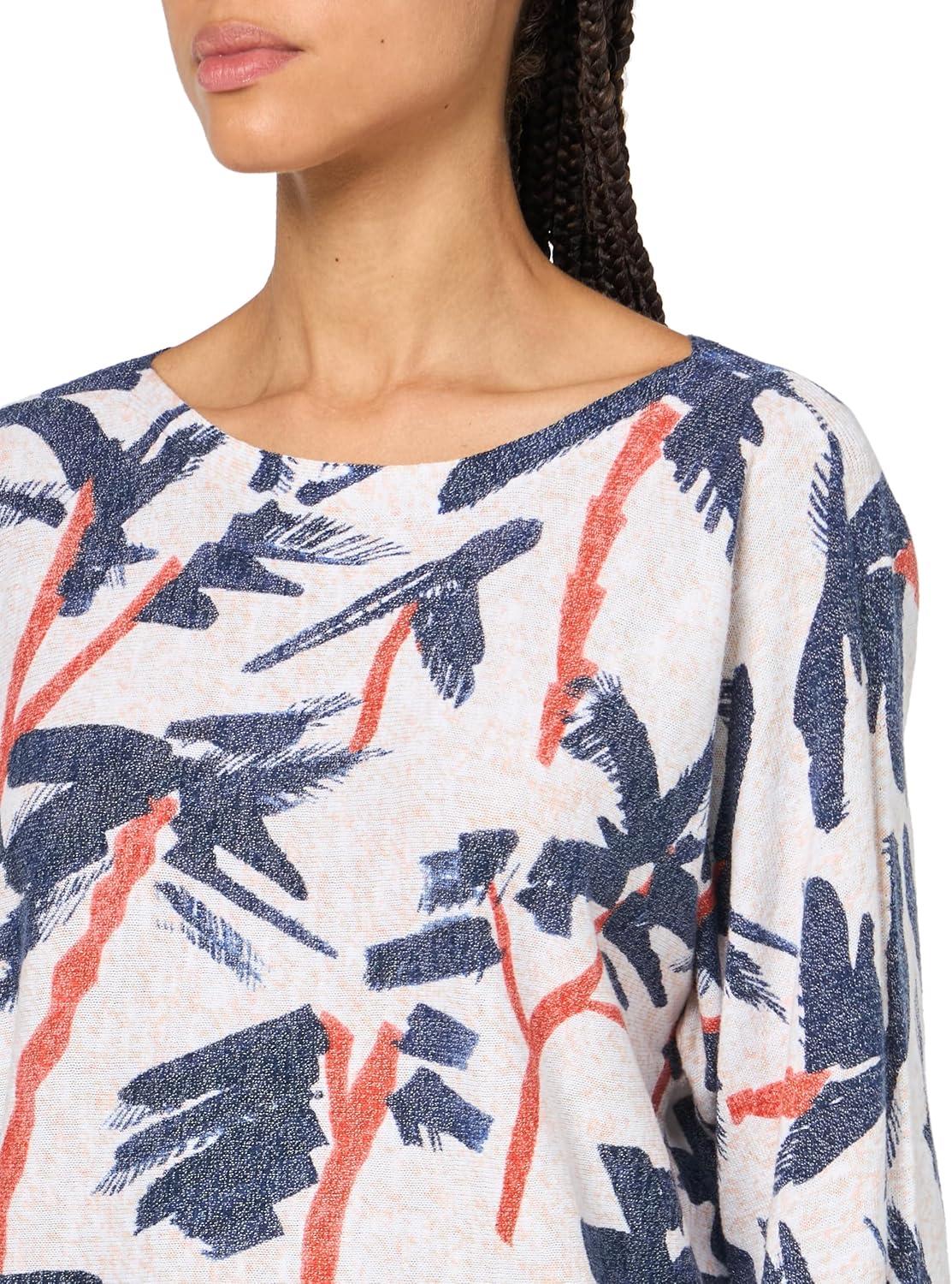 image:imageNICZOE Womens Painted Palms SweaterPink Multi