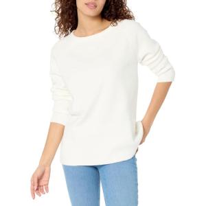 NIC+ZOE Women’s Cool Down Throw on Sweater(Paper White)