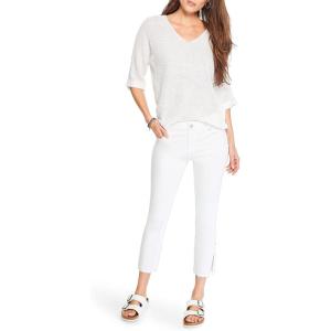 NIC+Zoe Womens Easy Texture Sweater(Paper White)