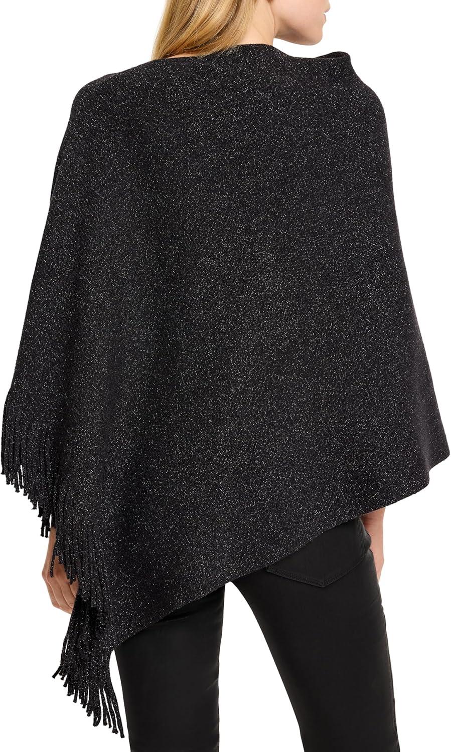 image:imageNICZOE Womens Metallic Go to PonchoBlack Onyx