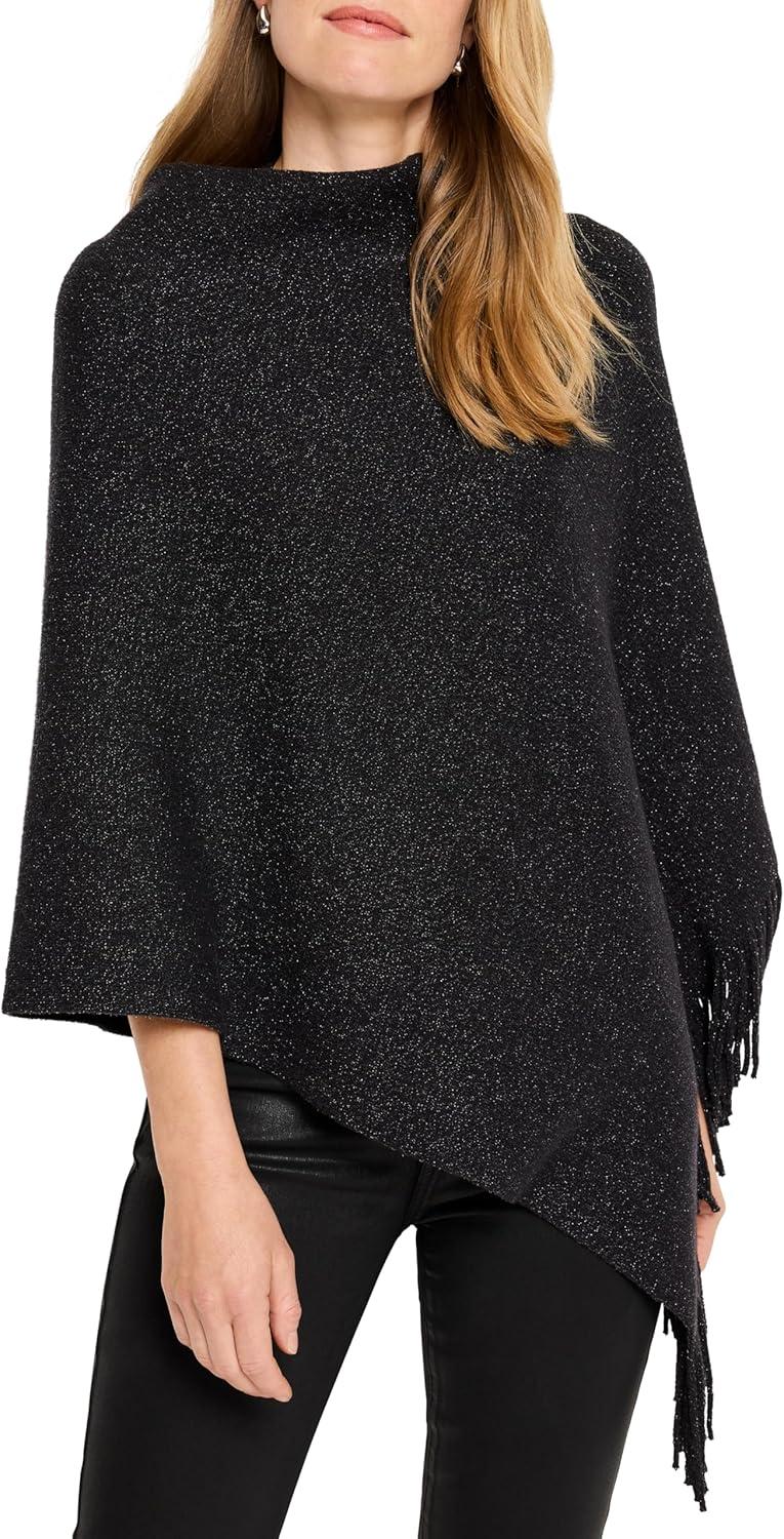 image:imageNICZOE Womens Metallic Go to PonchoBlack Onyx