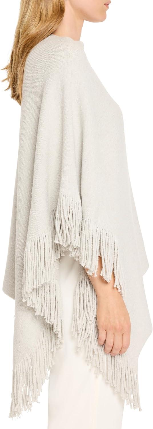 image:imageNICZOE Womens Metallic Go to PonchoGrey Mist