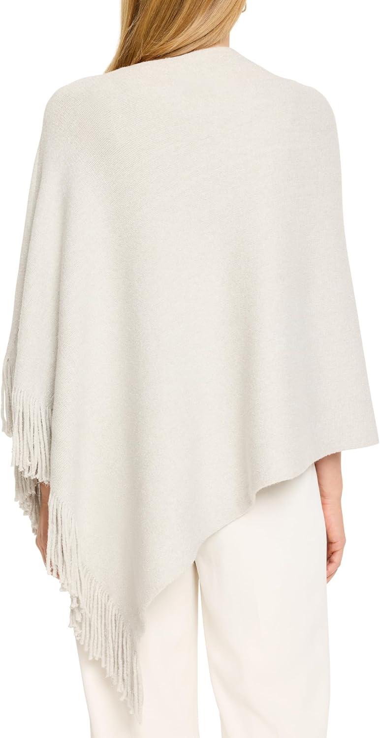 image:imageNICZOE Womens Metallic Go to PonchoGrey Mist
