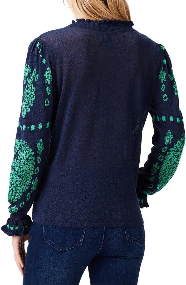 image:imageNICZOE Womens Oceanic SweaterIndigo Multi