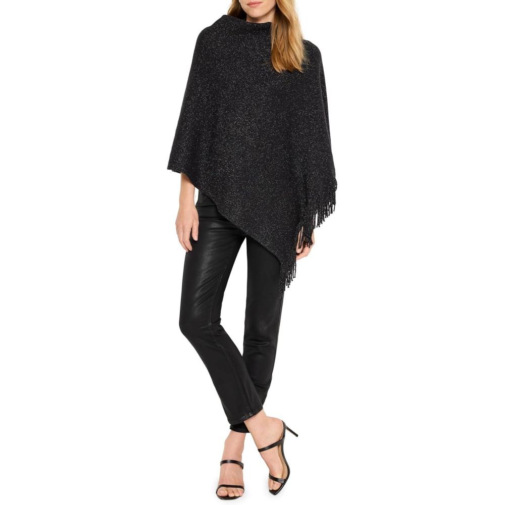 image:imageNICZOE Womens Metallic Go to PonchoBlack Onyx