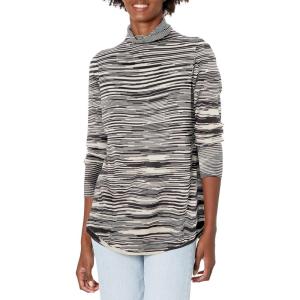 NIC+ZOE Women’s Vital Turtleneck(Black Mix)
