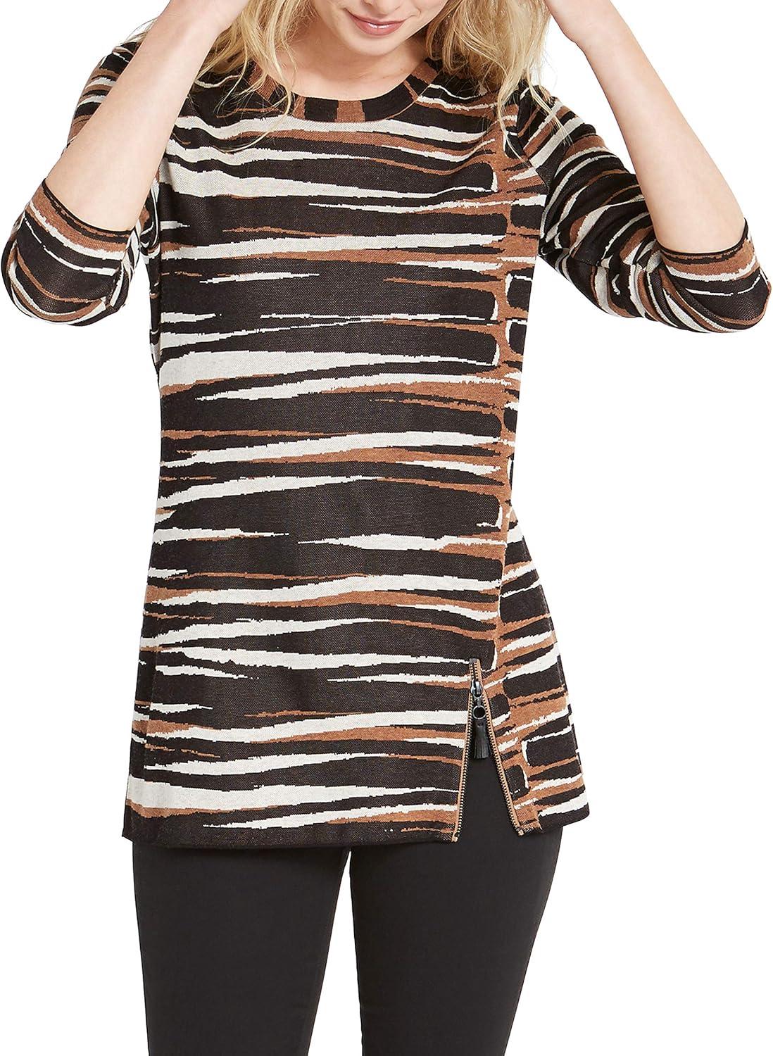 image:imageNICZOE Womens Mighty Zip SweaterBlack Multi