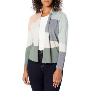 NIC+ZOE Women’s Camo Waves Cardigan(Olive Multi)