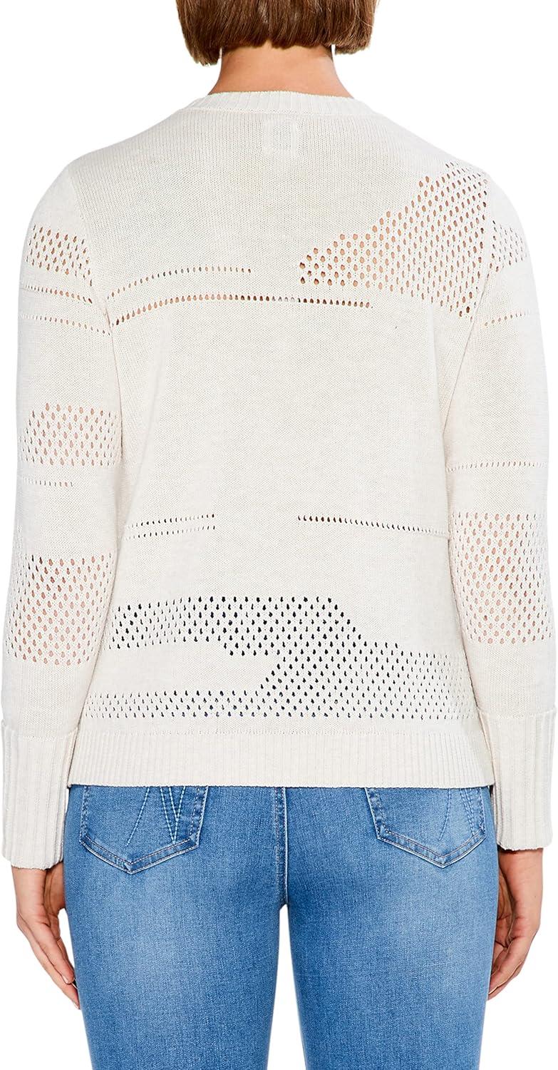 image:imageNICZOE Womens Placed Pointelle SweaterCobblestone
