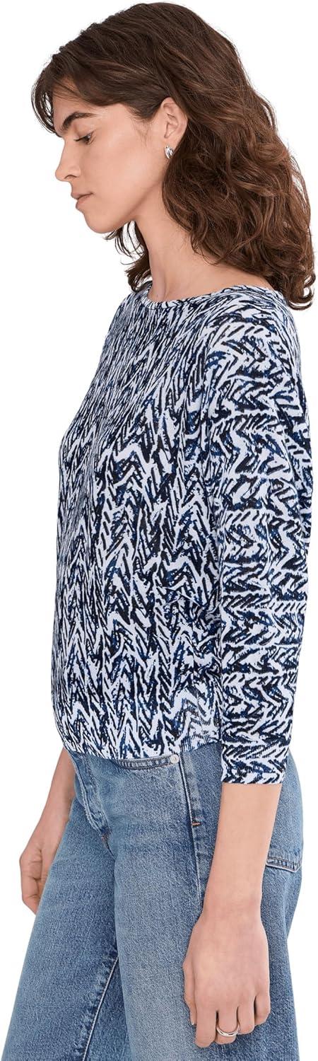 image:imageNICZoe Womens Indigo Crosshatch SweaterIndigo Multi