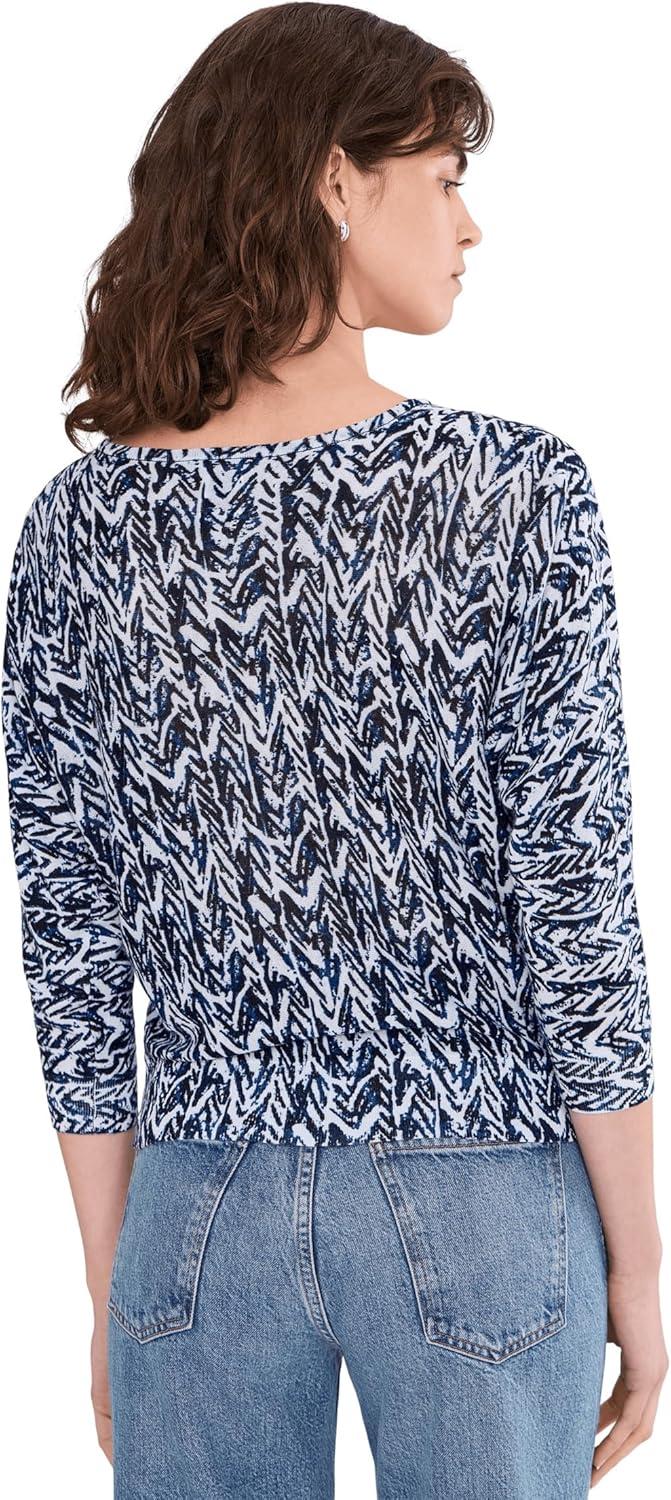 image:imageNICZoe Womens Indigo Crosshatch SweaterIndigo Multi