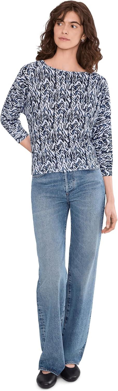 image:imageNICZoe Womens Indigo Crosshatch SweaterIndigo Multi