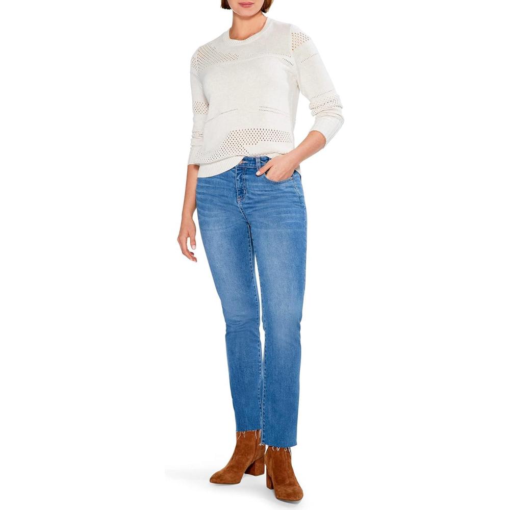 image:imageNICZOE Womens Placed Pointelle SweaterCobblestone