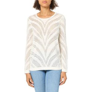 NIC+ZOE Women’s Placed Pointelle Sweater(Classic Cream)