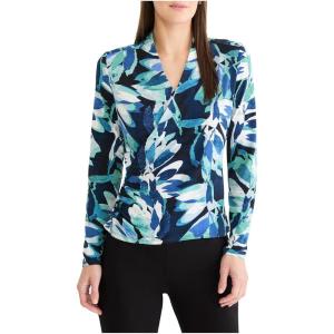NIC+Zoe Women’s Giverny Knit Wrap Top(Green Garden)