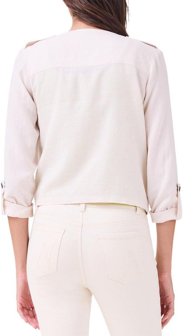 image:imageNICZOE Womens Rumba Linen Moto JacketCanvas