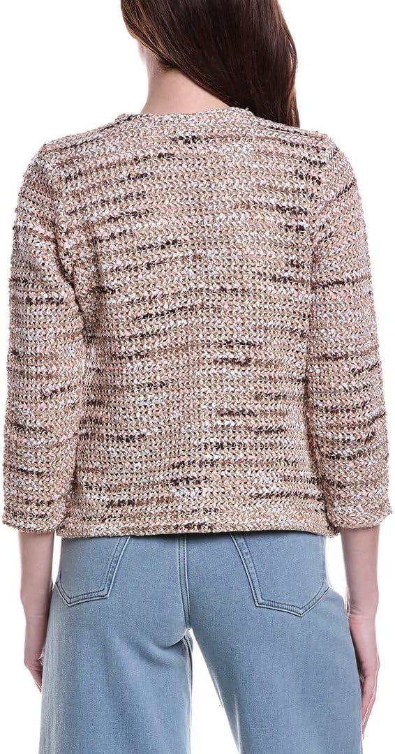 image:imageNICZOE Womens Tonal Mix Knit JacketNeutral Multi