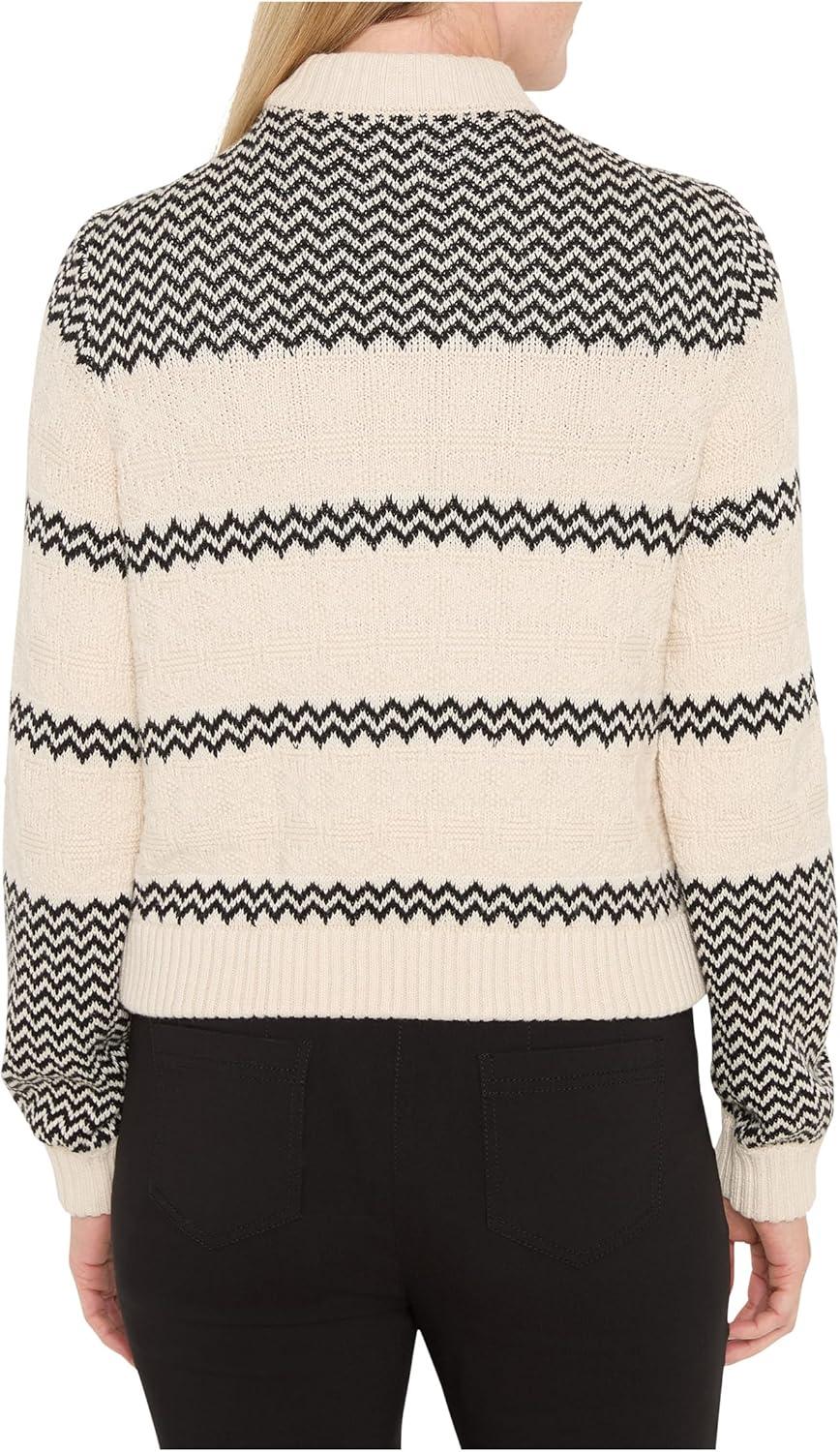 image:imageNICZOE Womens Zigzag Bomber JacketBlack Multi