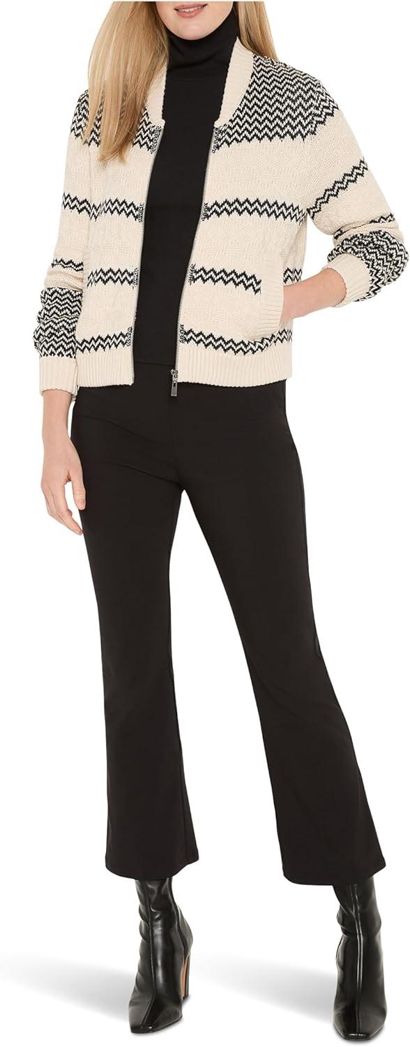 image:imageNICZOE Womens Zigzag Bomber JacketBlack Multi