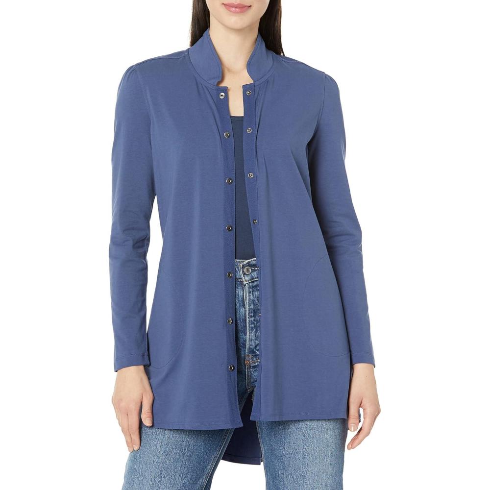 image:imageNICZOE Womens Snap Up Perfect JacketHarbor Blue