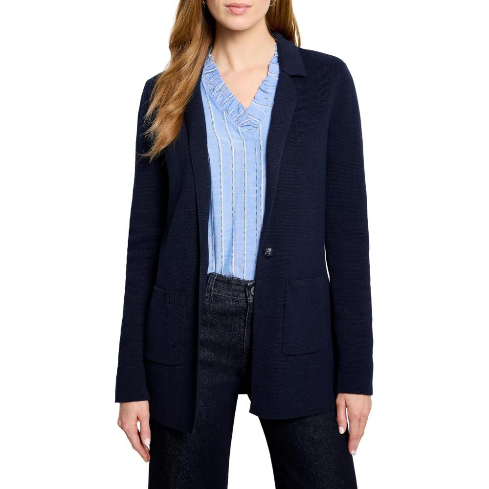 image:imageNICZoe Womens Elegant Knit BlazerDark Indigo